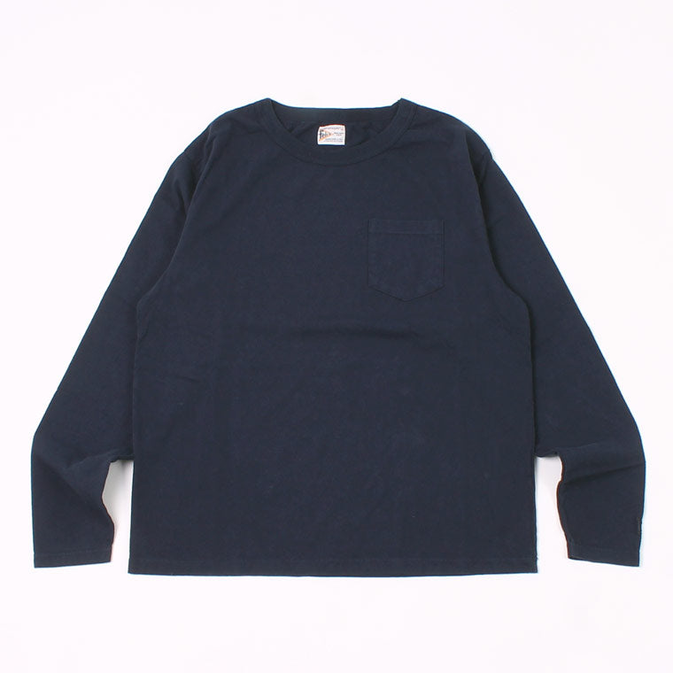 FELCO L/S BINDER NECK CREW POCKET T 7oz 18 SINGLE JERSEY - 4 COLORS
