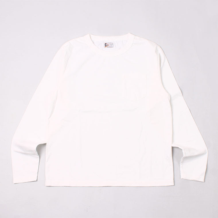 FELCO L/S BINDER NECK CREW POCKET T 7oz 18 SINGLE JERSEY - 4 COLORS