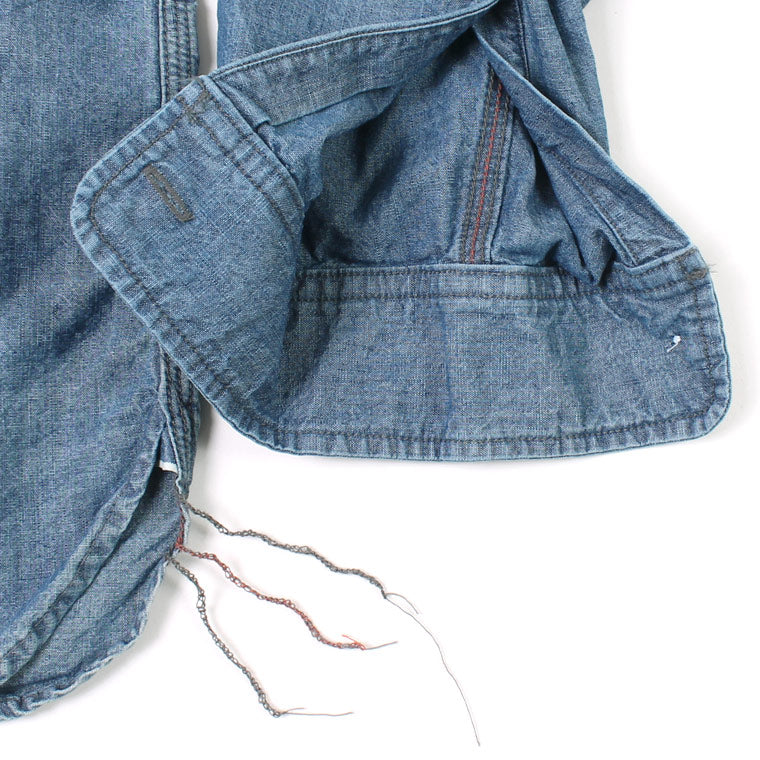 EMPIRE & SONS(エンパイアーアンドサンズ) L/S WORK SHIRT 6oz AMERICAN SELVAGE CHAMBRAY BALL BIO WASH