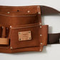 HERITAGE LEATHER 5 POCKET SUEDE NAIL AND TOOL POUCH