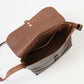 HERITAGE LEATHER  LATIGO LEATHER MINI SHOULDER BAG - BROWN LATIGO