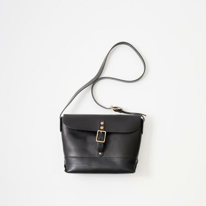 HERITAGE LEATHER  LATIGO LEATHER MINI SHOULDER BAG - BLACK LATIGO