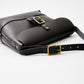 HERITAGE LEATHER  LATIGO LEATHER MINI SHOULDER BAG - BLACK LATIGO