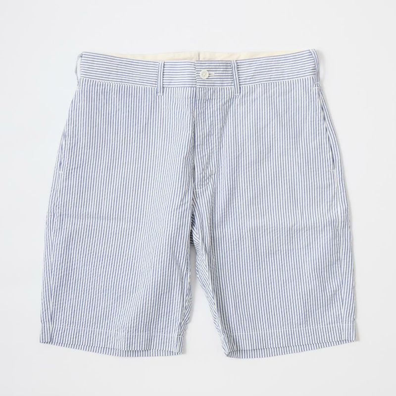 KEATON CHASE USA BERMUDA SHORT W/BUCKLE BACK SUPIMA SEERSUCKER - KCU-185