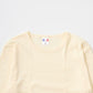 BANDOL（バンドール）  1×1 RIB COTTON 9/10 SLEEVE MILITARY CREW - ECRU