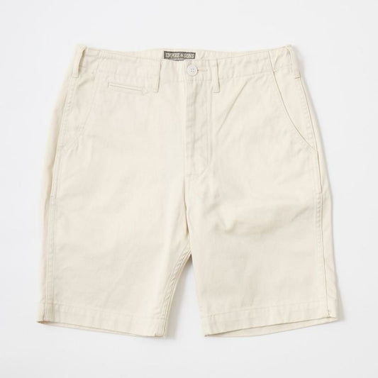 EMPIRE & SONS PLAIN SHORT W/ZIPPER FRONT - HIGHCOUNT WEAPON CHINO