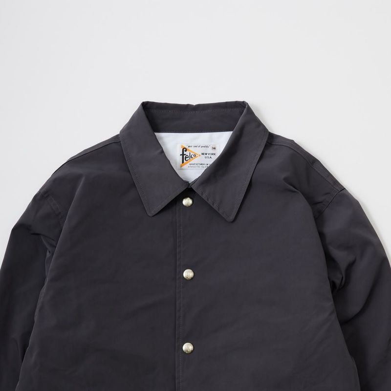 FELCO SET IN SLEEVE COACH JACKET SNAP BUTTON FRONT W/FLANNEL LINING CLASSIC FIT - 3 COLORS