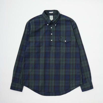 KEATON CHASE USA L/S CLASSIC FIT PULLOVER BD SHIRT TWILL CHECK - 3 COLORS