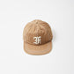 FELCO NEW SHAPE STONE WASHED TWILL BB CAP W/OLD FONT "F" FELT WAPPEN