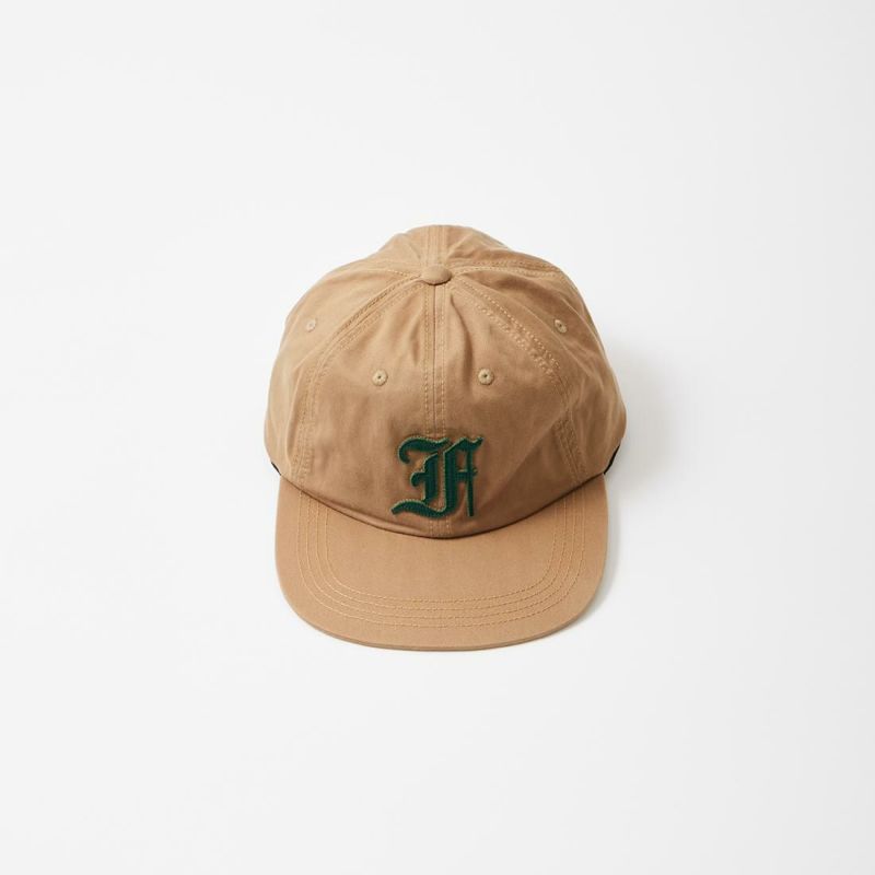FELCO NEW SHAPE STONE WASHED TWILL BB CAP W/OLD FONT "F" FELT WAPPEN