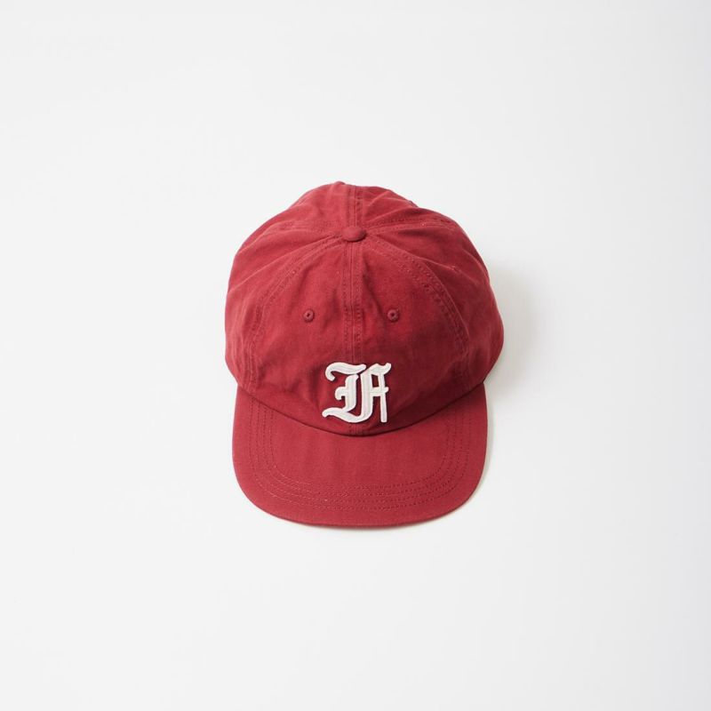 FELCO NEW SHAPE STONE WASHED TWILL BB CAP W/OLD FONT "F" FELT WAPPEN