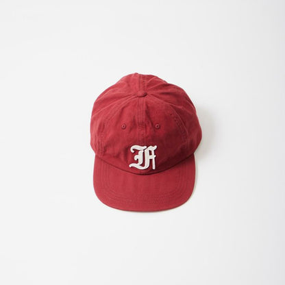 FELCO NEW SHAPE STONE WASHED TWILL BB CAP W/OLD FONT "F" FELT WAPPEN