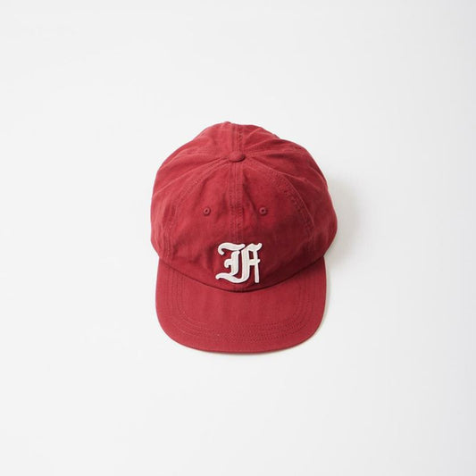 FELCO NEW SHAPE STONE WASHED TWILL BB CAP W/OLD FONT "F" FELT WAPPEN