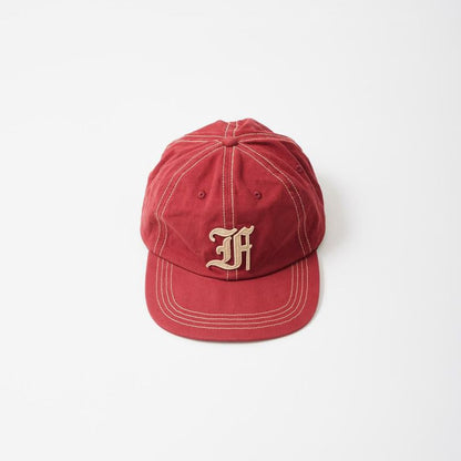 FELCO NEW SHAPE STONE WASHED TWILL BB CAP W/OLD FONT "F" FELT WAPPEN