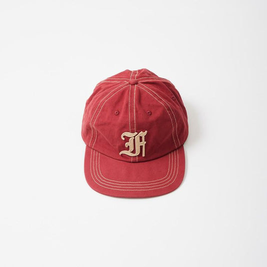 FELCO NEW SHAPE STONE WASHED TWILL BB CAP W/OLD FONT "F" FELT WAPPEN