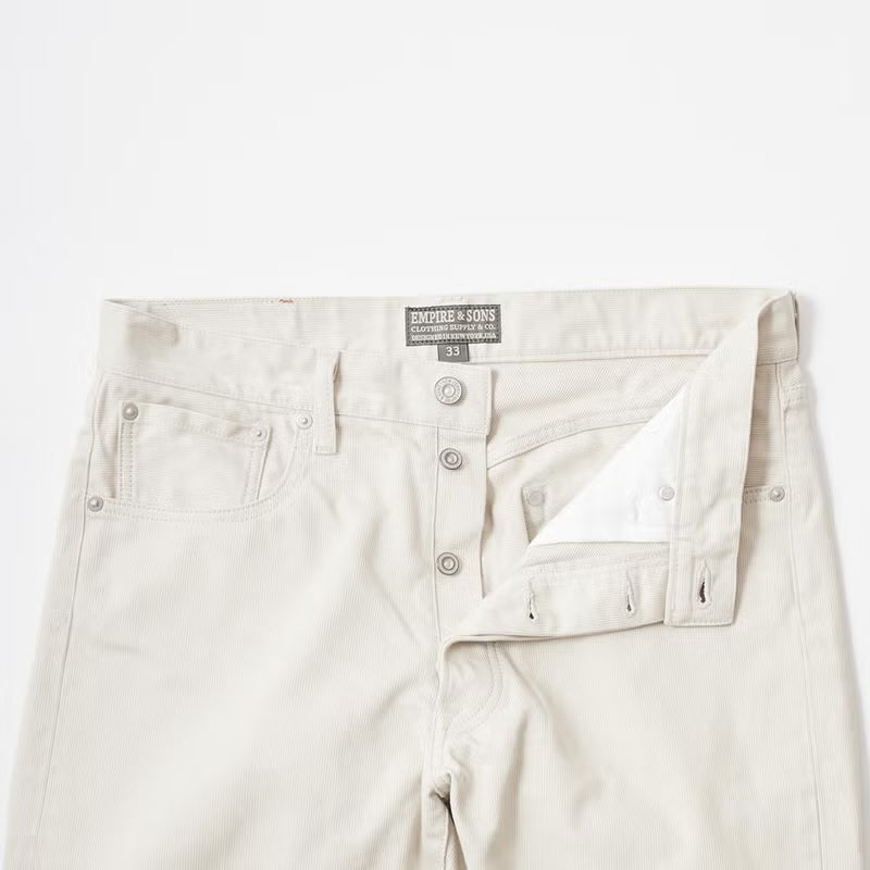EMPIRE & SONS 5 POCKET PIQUE PANT ONE WASH