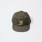 FELCO NEW SHAPE STONE WASHED TWILL BB CAP W/OLD FONT "F" FELT WAPPEN