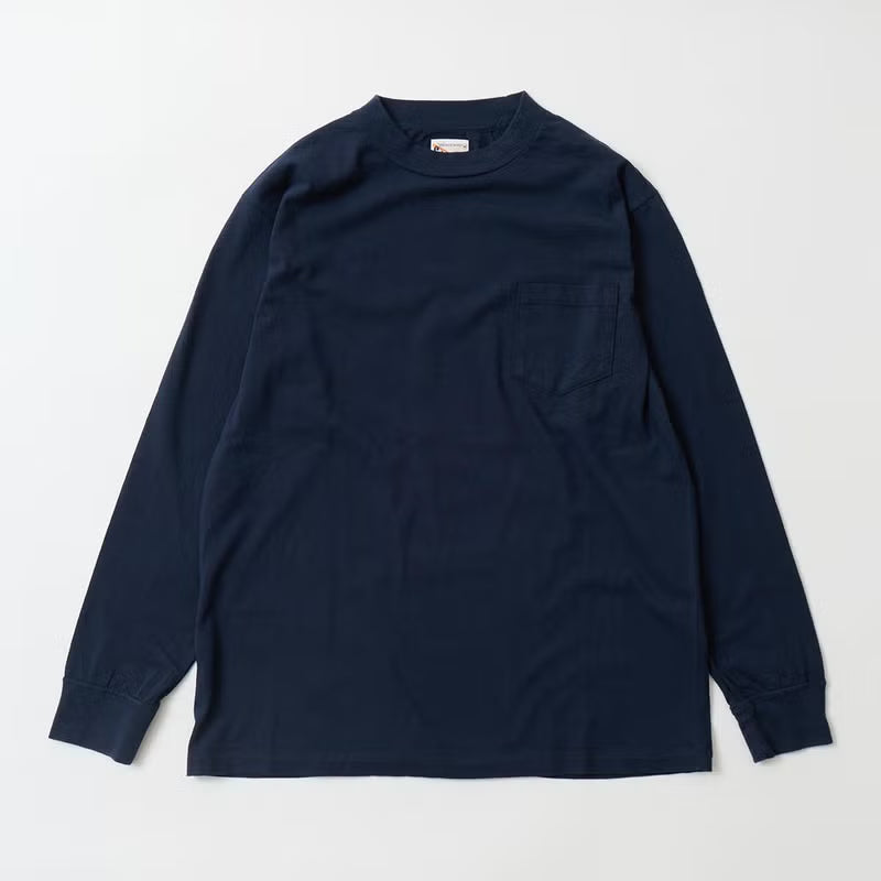 FELCO L/S HI CREW POCKET TEE 5oz 30SINGLE CALIFORNIA JERSEY