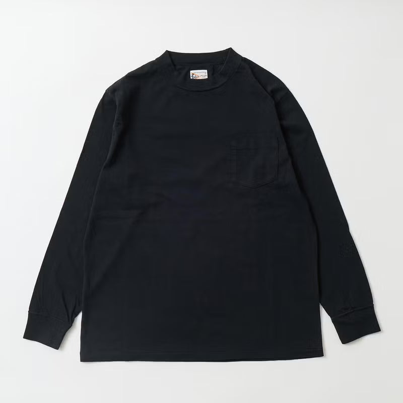 FELCO L/S HI CREW POCKET TEE 5oz 30SINGLE CALIFORNIA JERSEY
