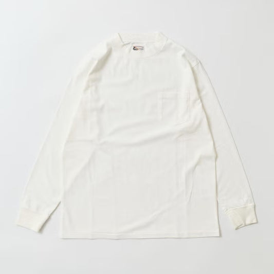 FELCO L/S HI CREW POCKET TEE 5oz 30SINGLE CALIFORNIA JERSEY