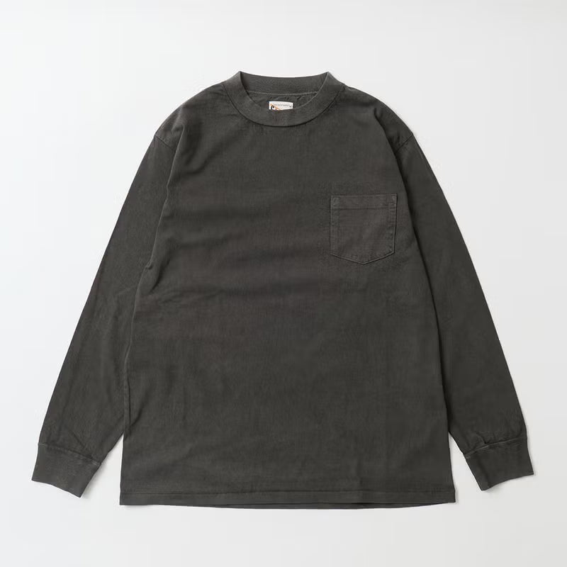 FELCO L/S HI CREW POCKET TEE 5oz 30SINGLE CALIFORNIA JERSEY