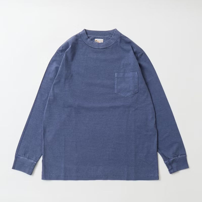 FELCO L/S HI CREW POCKET TEE 5oz 30SINGLE CALIFORNIA JERSEY
