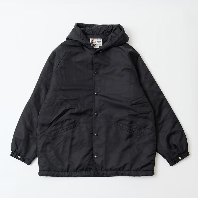 FELCO OXFORD NYLON SATIN WARM UP HOODED JACKET w/QUILT THINSULATE LINING - 3 COLORS