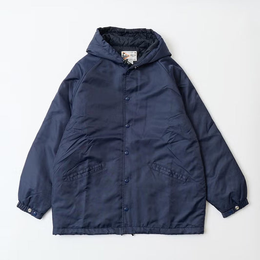 FELCO OXFORD NYLON SATIN WARM UP HOODED JACKET w/QUILT THINSULATE LINING - 3 COLORS