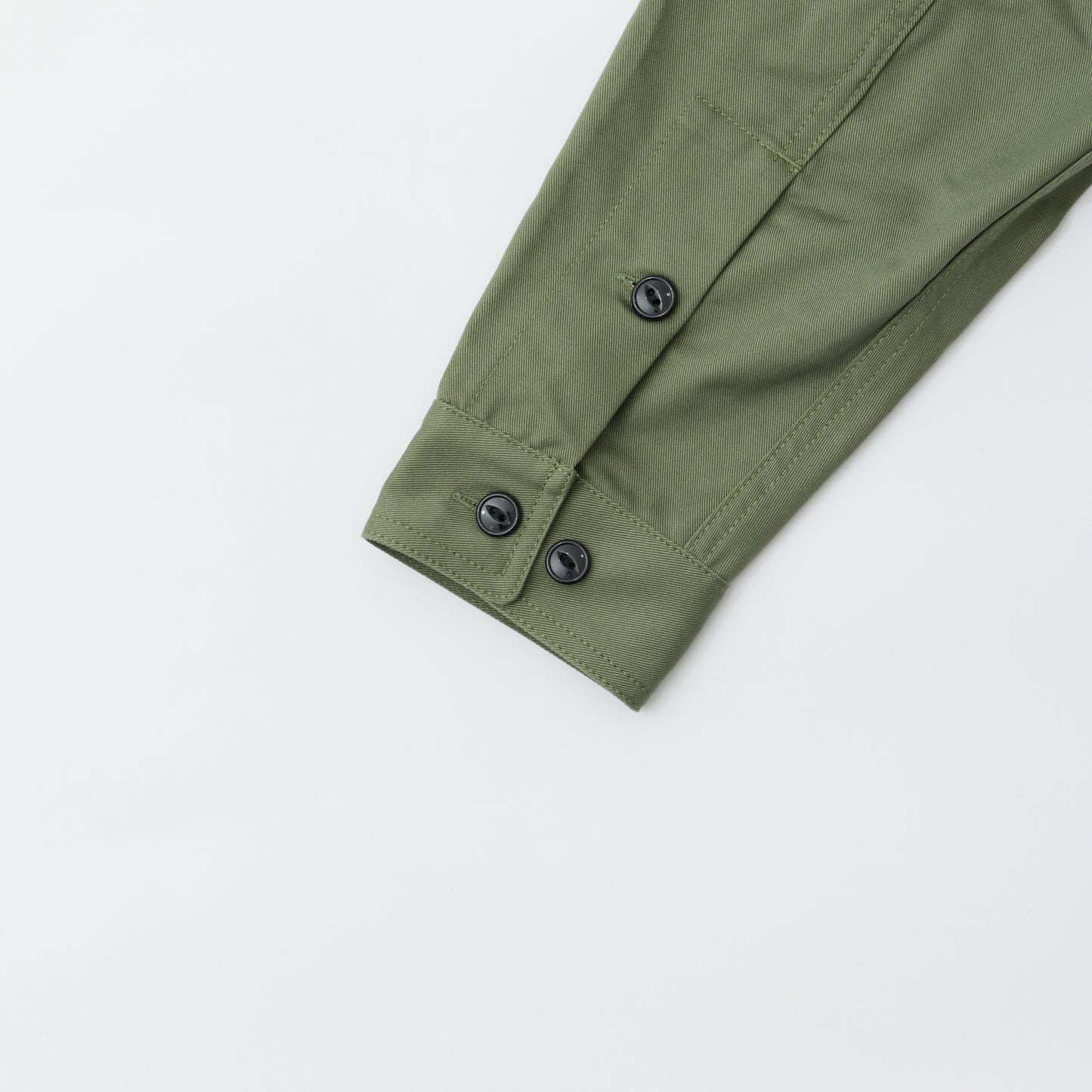 EMPIRE & SONS WORK SHIRT JACKET HIGHCOUNT CHINO CLOTH - OLIVE DRAB