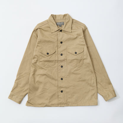 EMPIRE & SONS WORK SHIRT JACKET HIGHCOUNT CHINO CLOTH - KHAKI