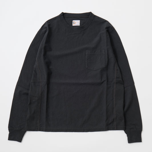 FELCO L/S INVERSEWEAVE CREW NECK POCKET -T 7oz 18 SINGLE JERSEY - 6 COLORS - FELC-297