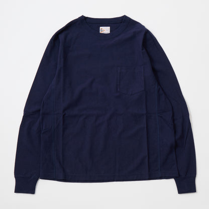 FELCO L/S INVERSEWEAVE CREW NECK POCKET -T 7oz 18 SINGLE JERSEY - 6 COLORS - FELC-297