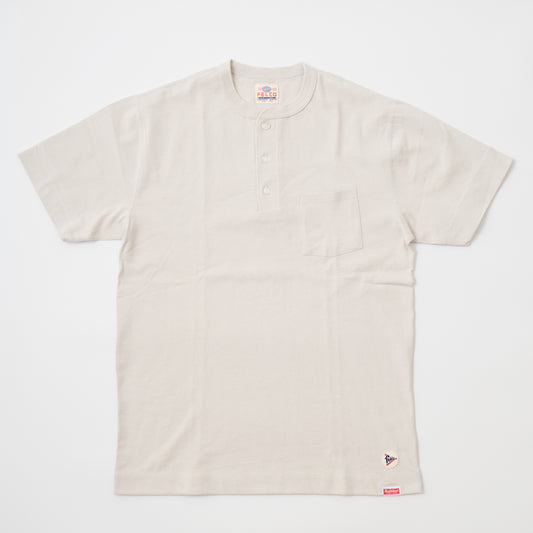 FELCO × HEALTHKNIT  S/S HENLEY NECK POCKET-T U.S.COTTON OPEN END JERSEY - 6 COLORS - FELC-312