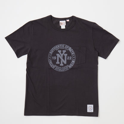 FELCO S/S CREW NECK POCKET T MADE IN USA BODY W/ PRINT NY CIRCLE FRONT - 3 COLORS - FELC-322