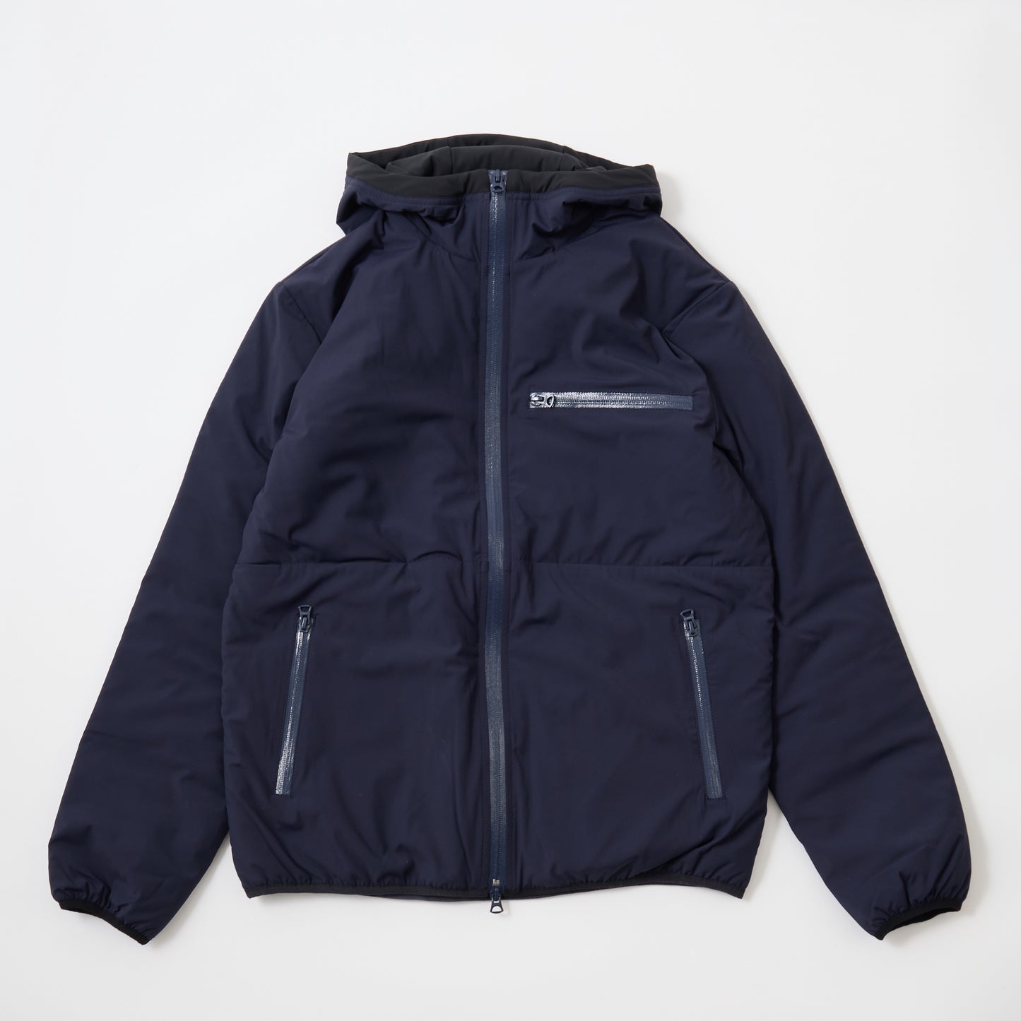 FELCO PUFFBALL ZIP FRONT HOODED JACKET -  WATER REPELLENCY STRETCH NYLON - 3 Colors - FELC-339