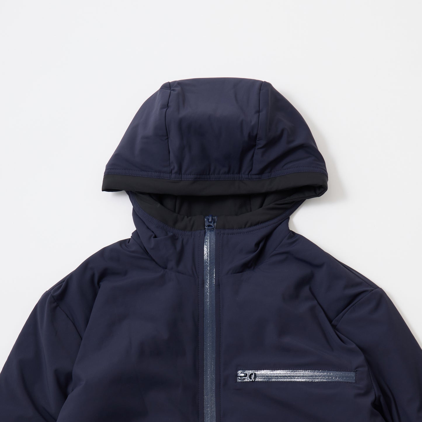 FELCO PUFFBALL ZIP FRONT HOODED JACKET -  WATER REPELLENCY STRETCH NYLON - 3 Colors - FELC-339