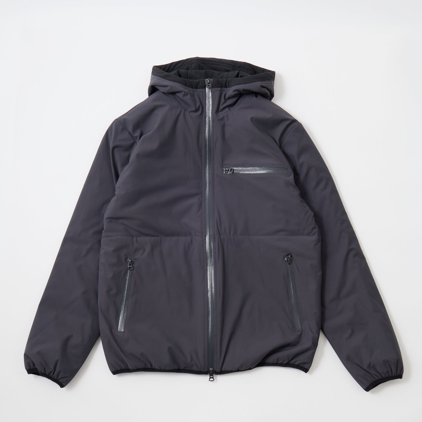FELCO PUFFBALL ZIP FRONT HOODED JACKET -  WATER REPELLENCY STRETCH NYLON - 3 Colors - FELC-339