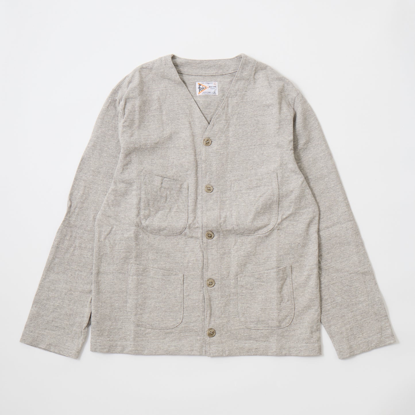 FELCO SUPER HARD JERSEY 4 PATCH POCKET CARDIGAN  - 4 Colors - FELC-346
