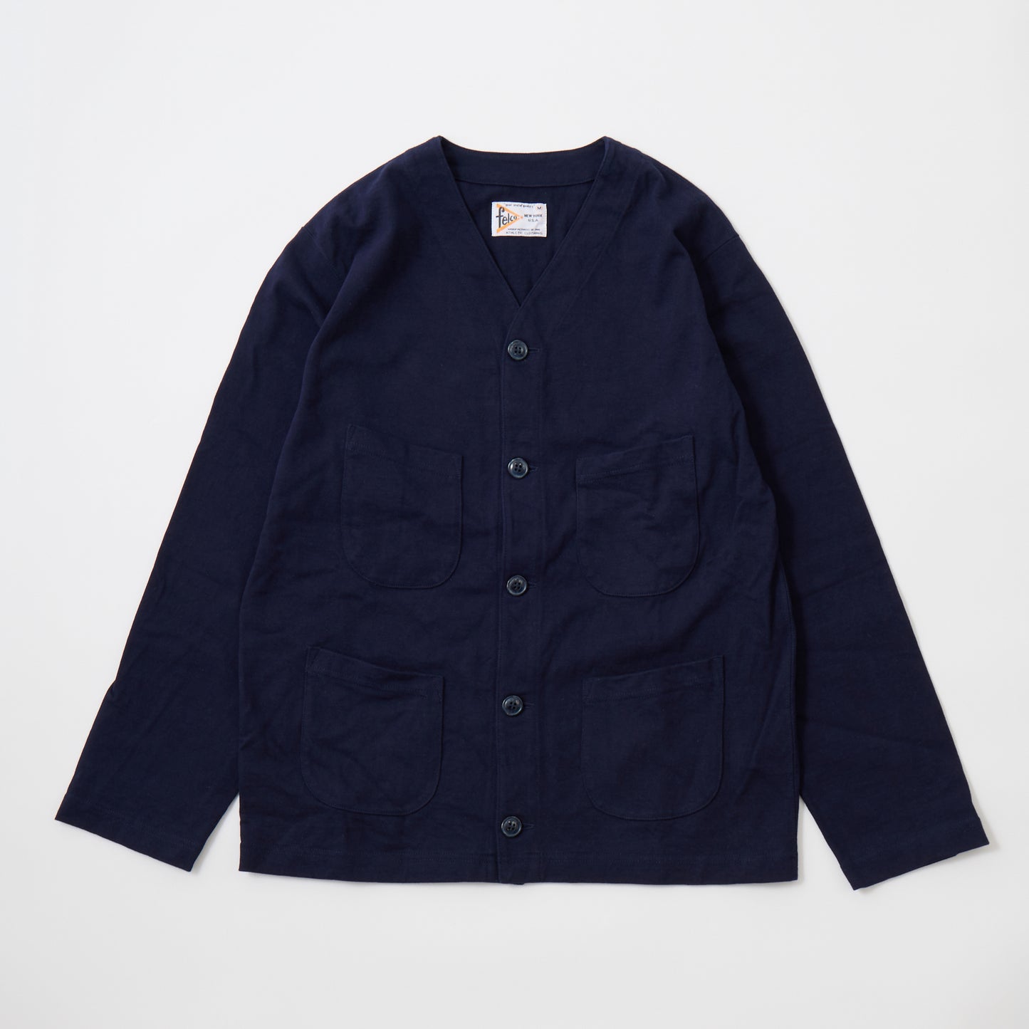 FELCO SUPER HARD JERSEY 4 PATCH POCKET CARDIGAN  - 4 Colors - FELC-346