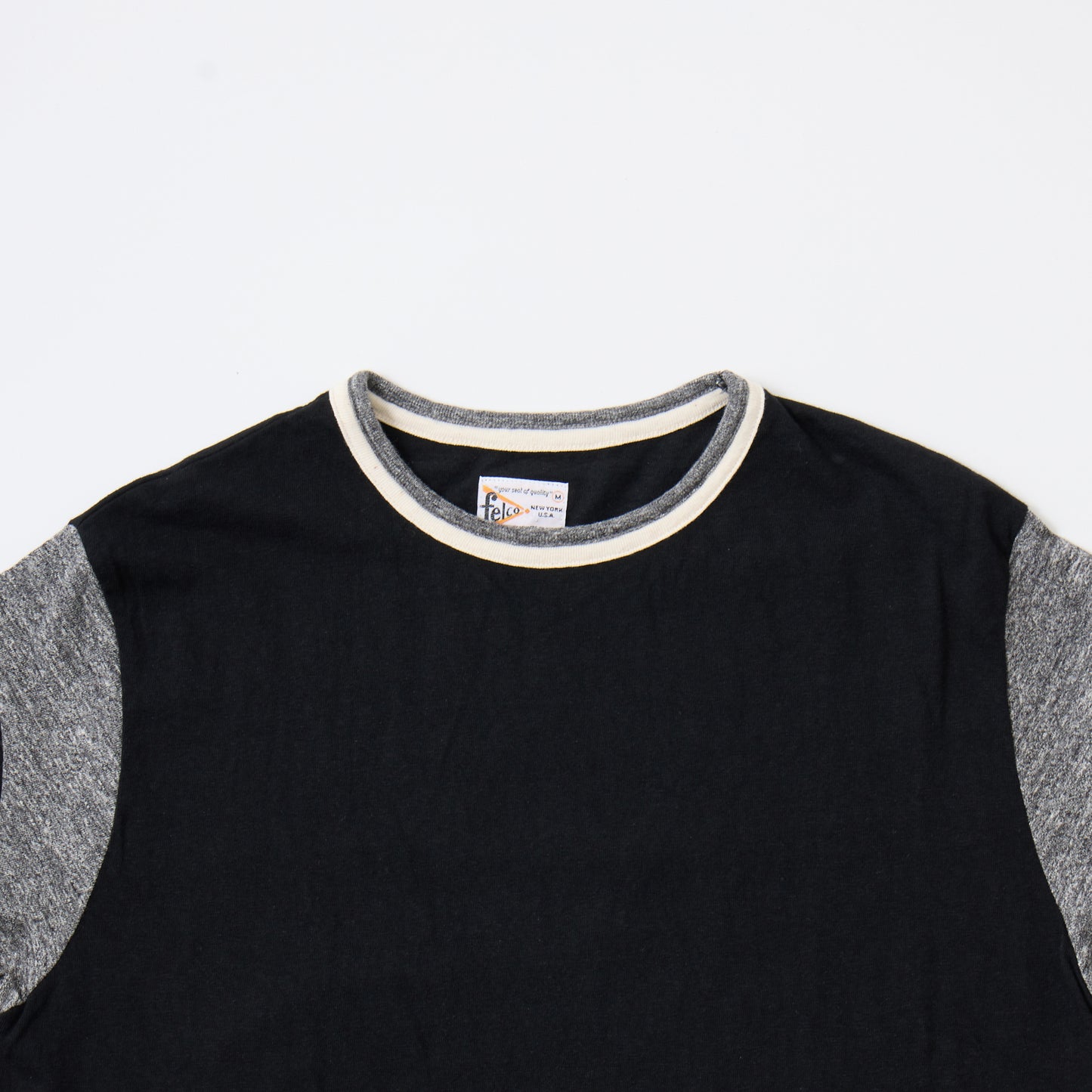 FELCO SS DOUBLE RINGER OLD BASKETBALL CREW T-SHIRT - 2 COLORS - FELC-356
