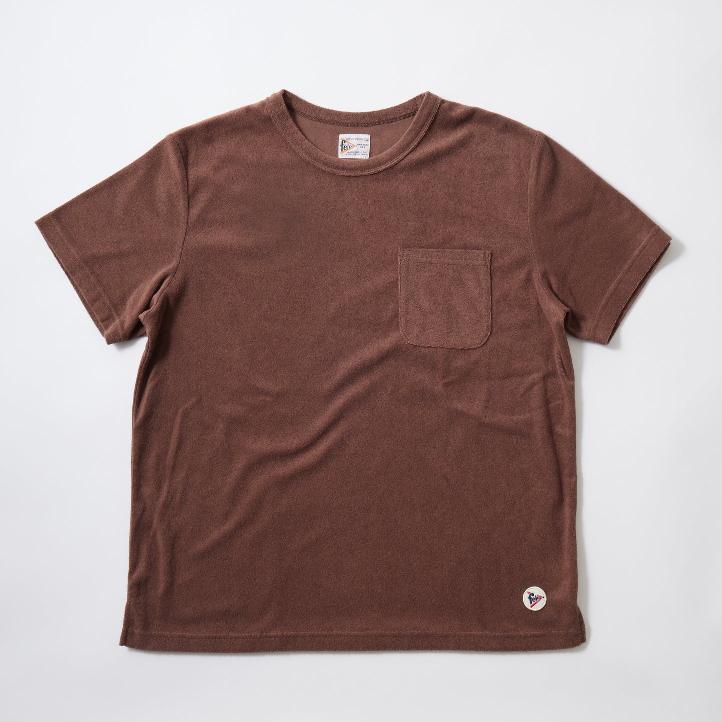 FELCO  S/S PILE SET IN SLEEVE POCKET CREW T-SHIRT - 8 COLORS