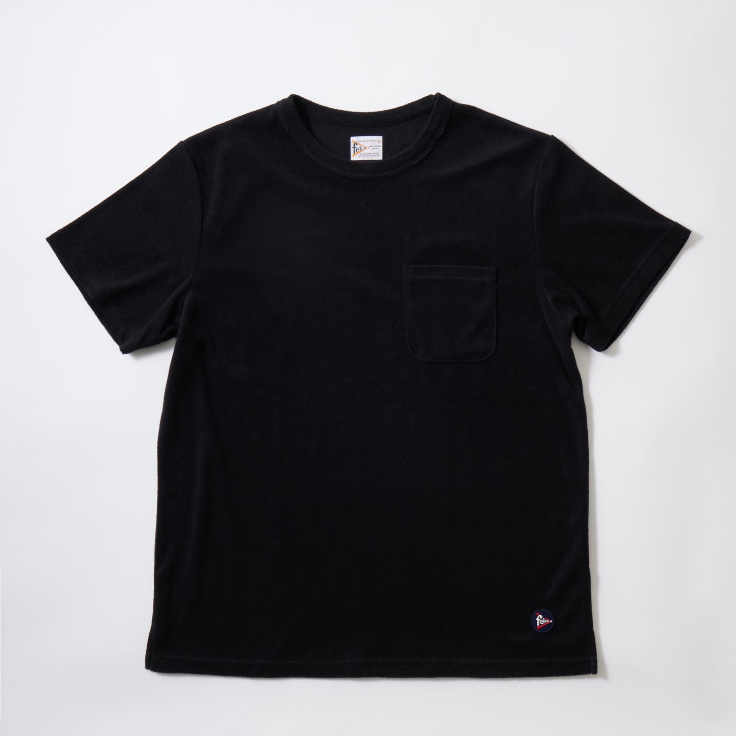 FELCO  S/S PILE SET IN SLEEVE POCKET CREW T-SHIRT - 8 COLORS