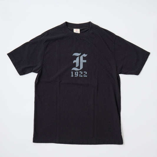FELCO S/S HI CREW T-SHIRT 30s USA COTTON w/PRINT OLD ENGLISH F 1922 - 3 COLORS - FELC-365