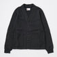 FELCO 12oz TERRY V-NECK LETTERED  CARDIGAN - 3 COLORS - FELC-372
