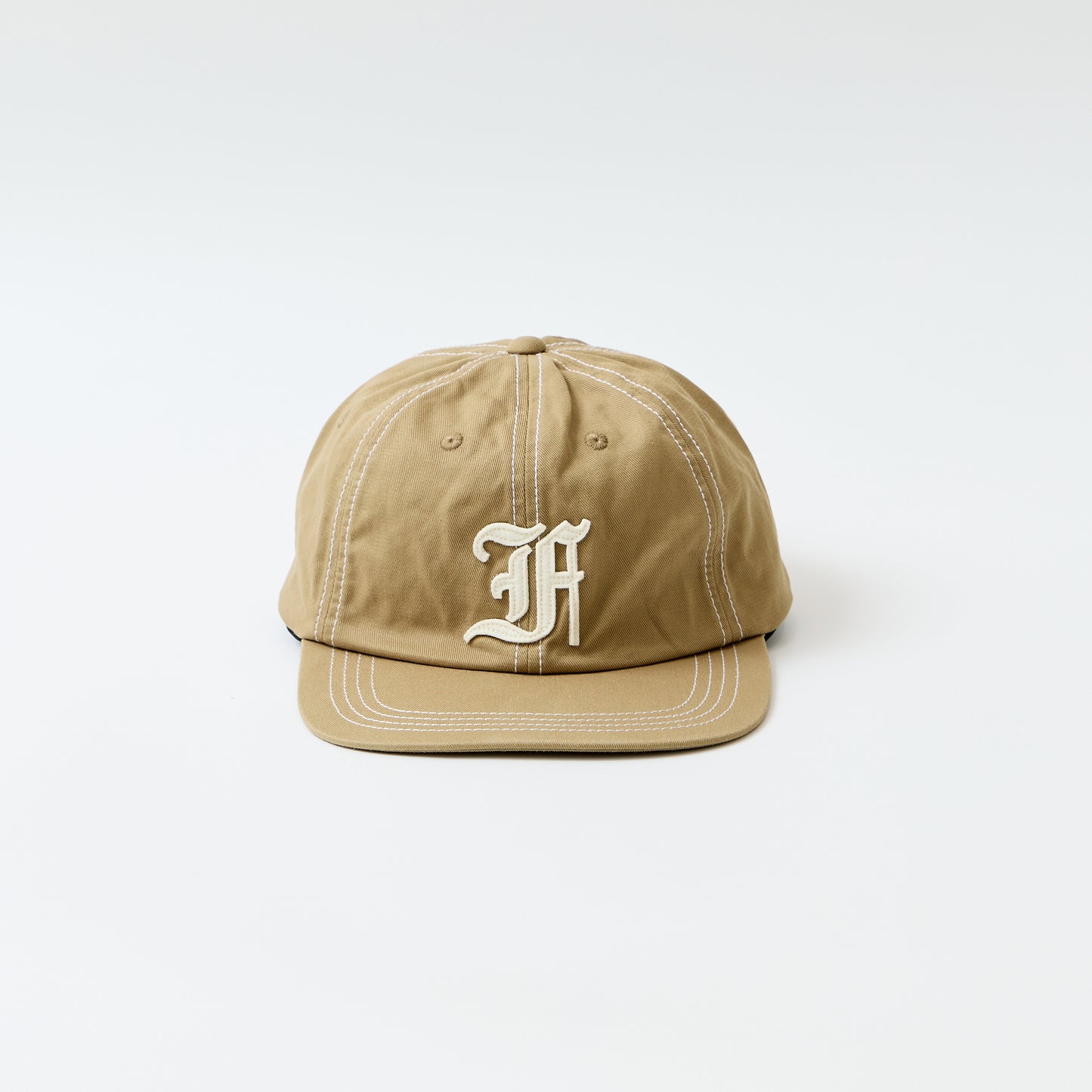 FELCO NEW SHAPE STONE WASHED TWILL BB CAP W/OLD FONT "F" FELT WAPPEN