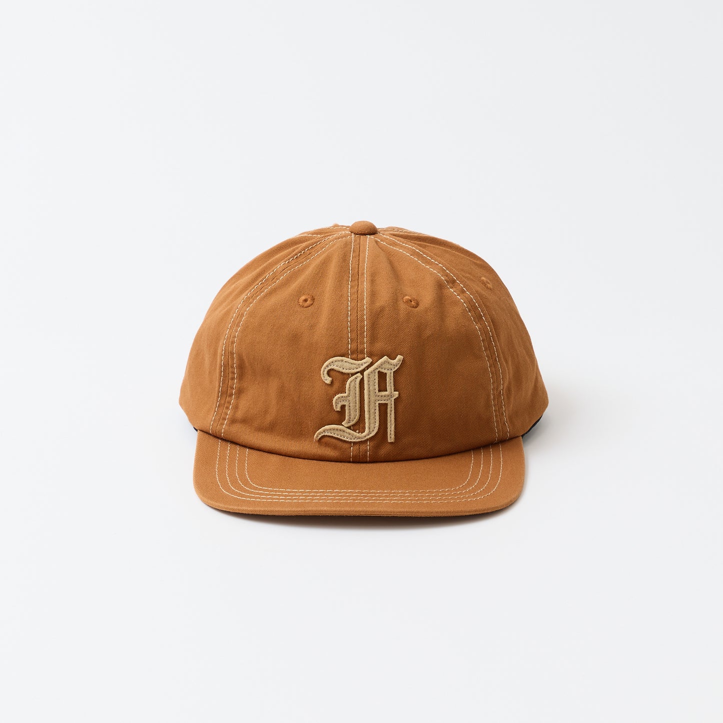 FELCO NEW SHAPE STONE WASHED TWILL BB CAP W/OLD FONT "F" FELT WAPPEN