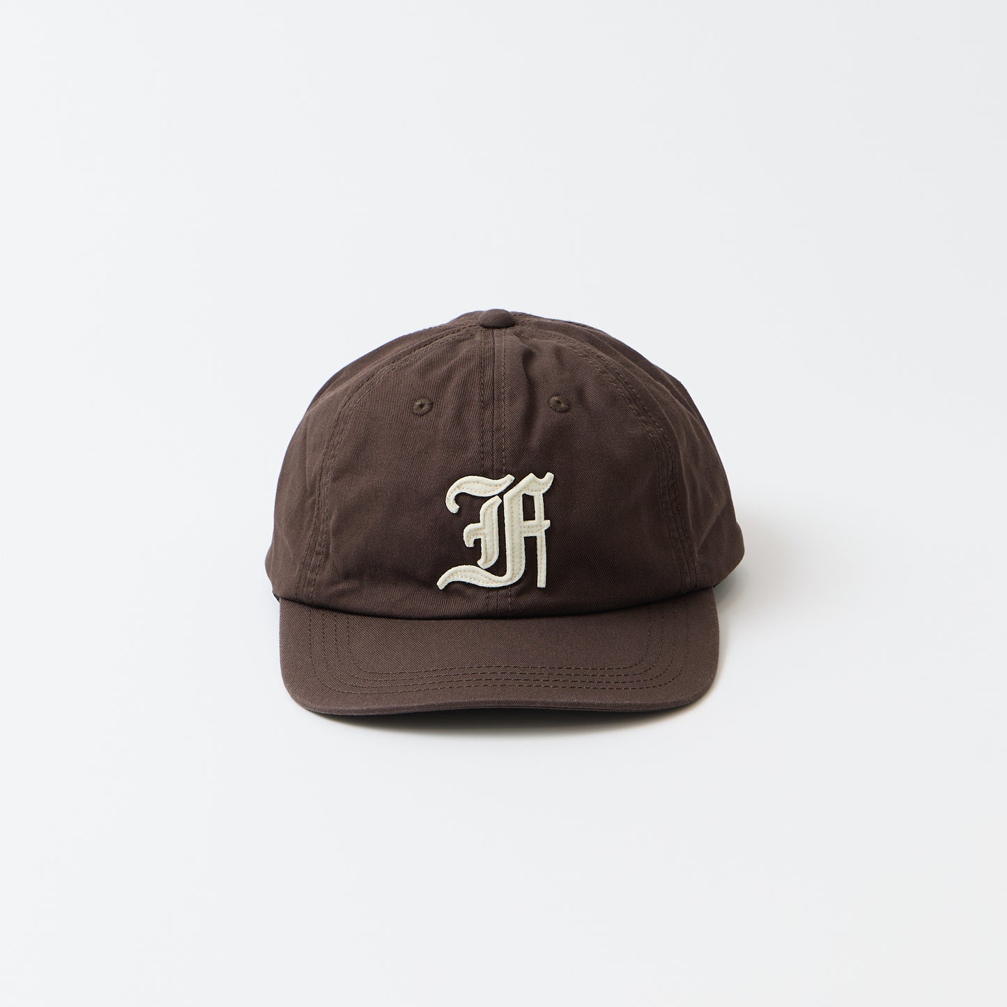 FELCO NEW SHAPE STONE WASHED TWILL BB CAP W/OLD FONT "F" FELT WAPPEN