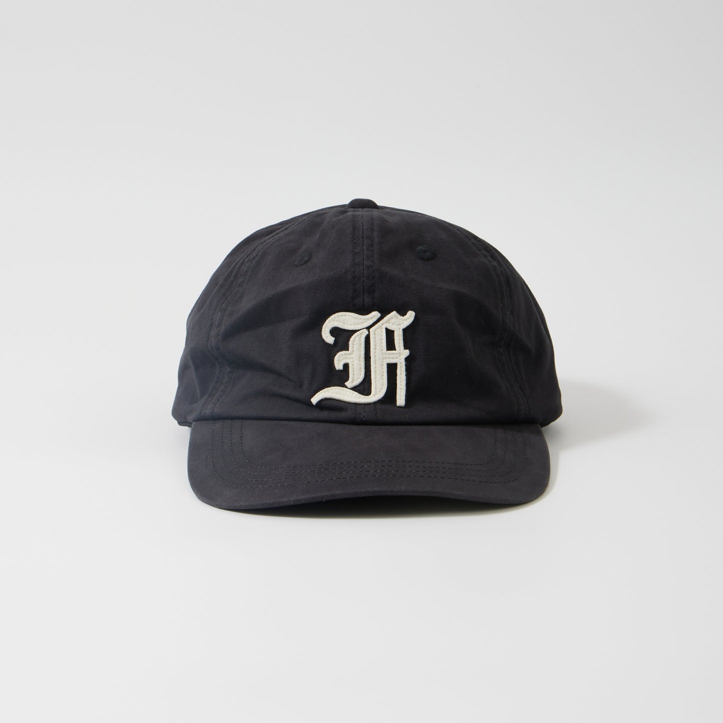 FELCO NEW SHAPE STONE WASHED TWILL BB CAP W/OLD FONT "F" FELT WAPPEN