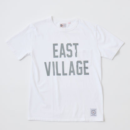 FELCO S/S CREW NECK POCKET T MADE IN USA BODY W/PRINT - EAST VILLAGE