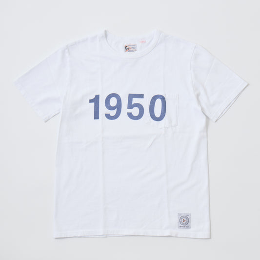 FELCO MADE IN USA S/S CREW POCKET T W/PRINT 1950